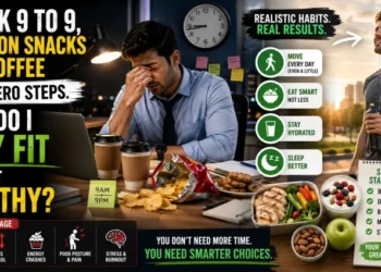 I Work 9 To 9, Living On Snacks And Coffee With Zero Steps. How Do I Stay Fit And Eat Healthy?